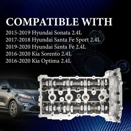 G4KJ NEW Cylinder Head Assembly Fit for 2.4L 2015-2020 Hyundai Sonata Santa