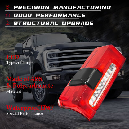 Tail light fit for Ford F250 F350 Super Duty 2023-2024 w/Blind Spot - Right Passenger Side