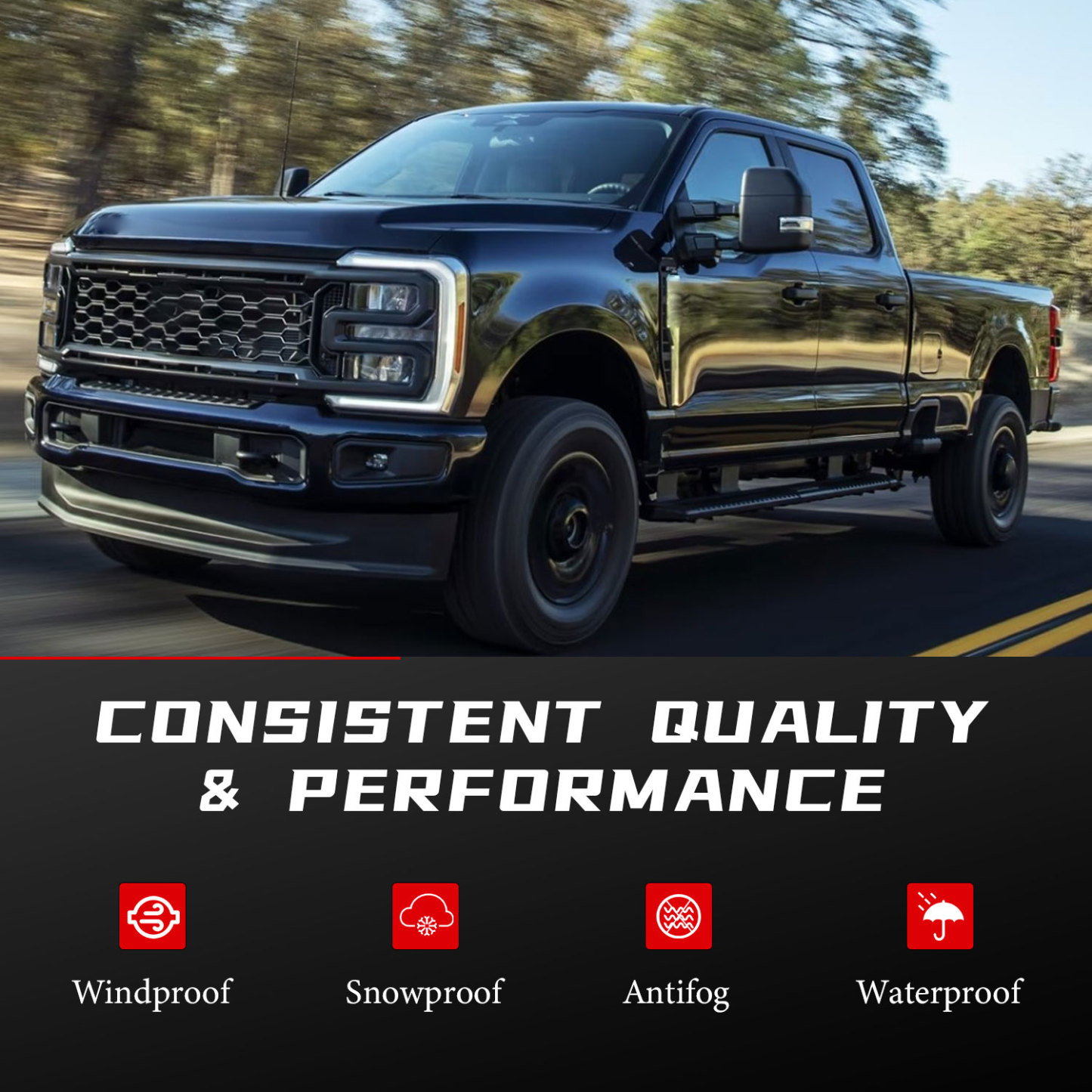 Tail light fit for Ford F250 F350 Super Duty 2023-2024 w/Blind Spot - Right Passenger Side