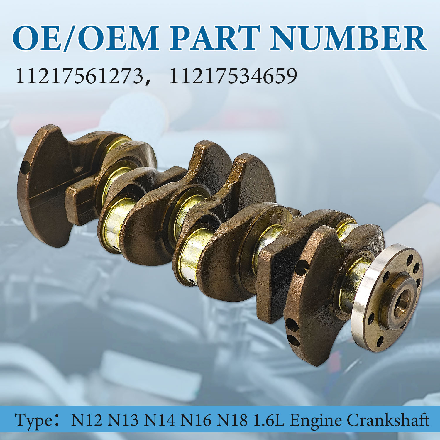 Crankshaft fit for BMW Mini Cooper S R56 N12 N13 N14 N16 N18 2016