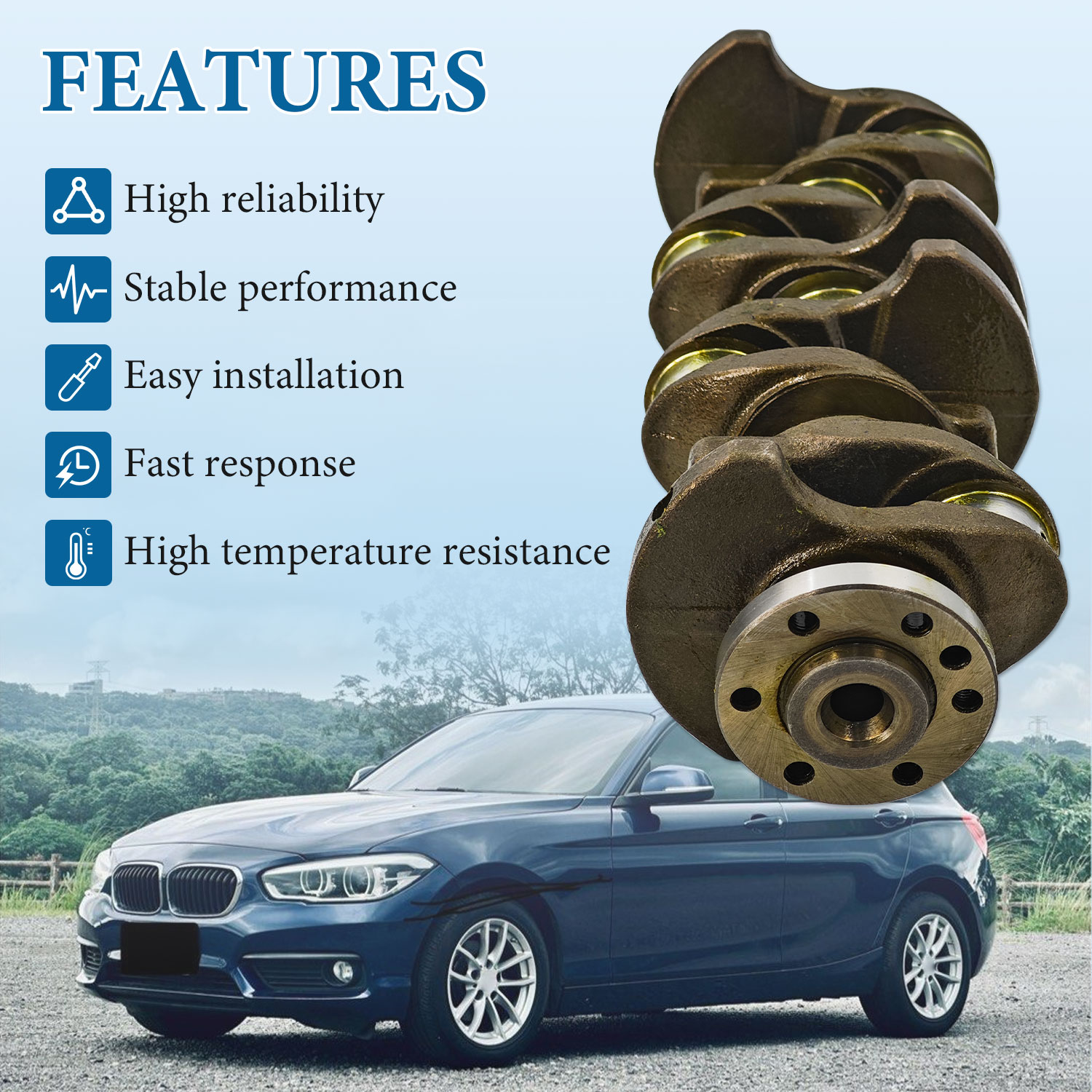 Crankshaft fit for BMW Mini Cooper S R56 N12 N13 N14 N16 N18 2016