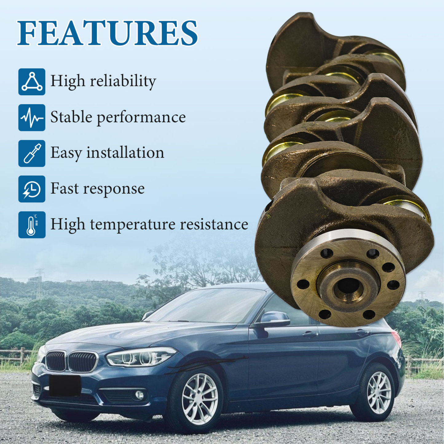 Crankshaft fit for BMW Mini Cooper S R56 N12 N13 N14 N16 N18 2016