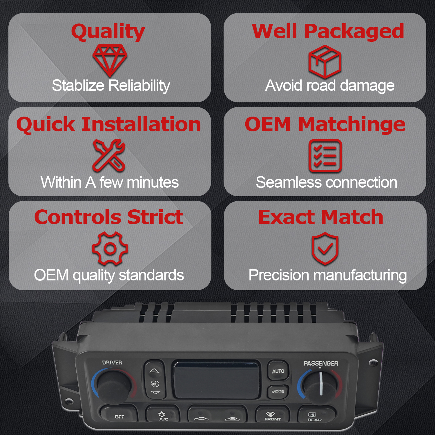 A/C Heater Climate Control Module Fits for 1997-2004 C5 Corvette 5.7L V8