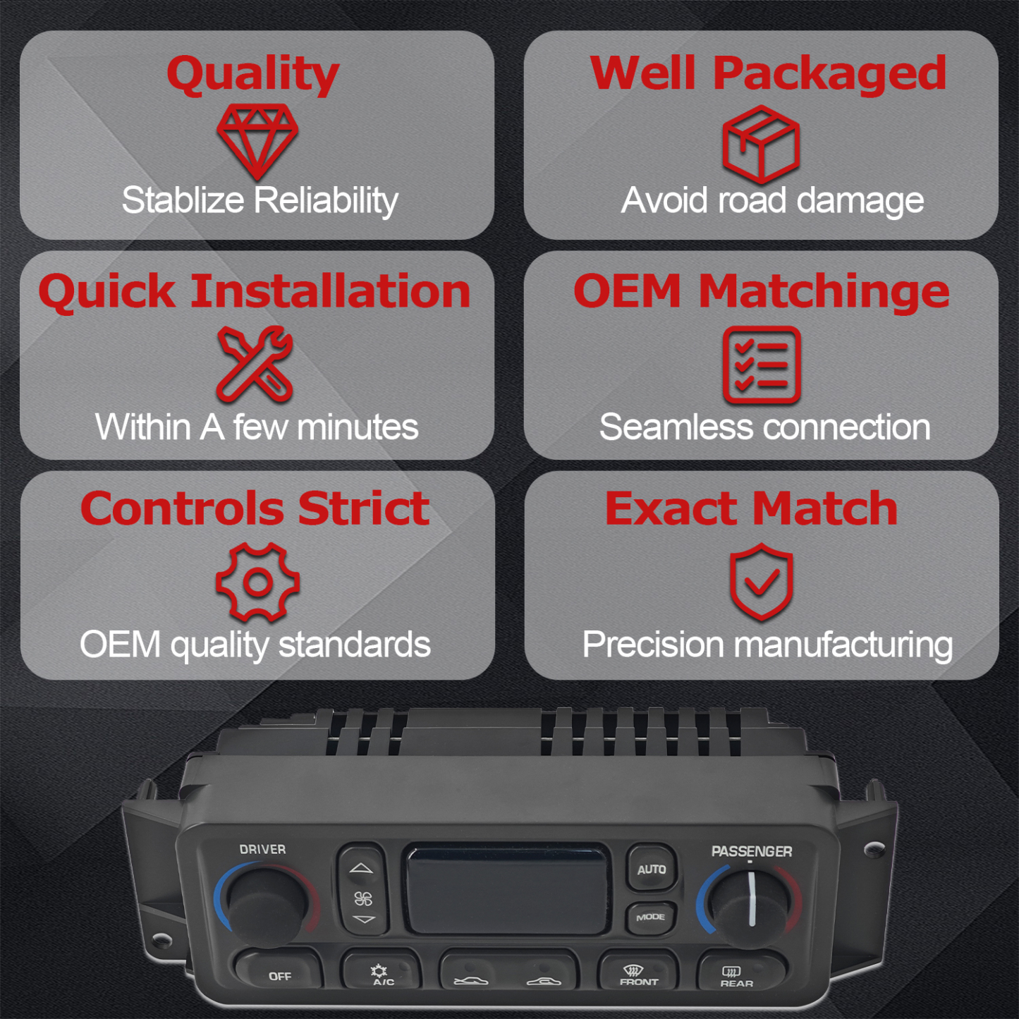 A/C Heater Climate Control Module Fits for 1997-2004 C5 Corvette 5.7L V8