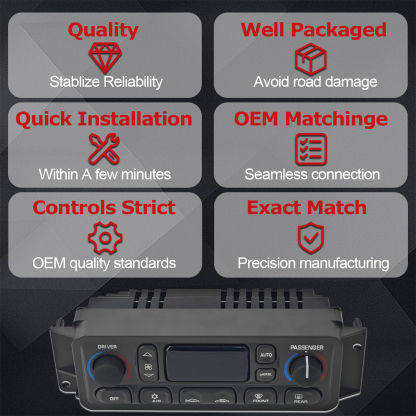 A/C Heater Climate Control Module Fits for 1997-2004 C5 Corvette 5.7L V8