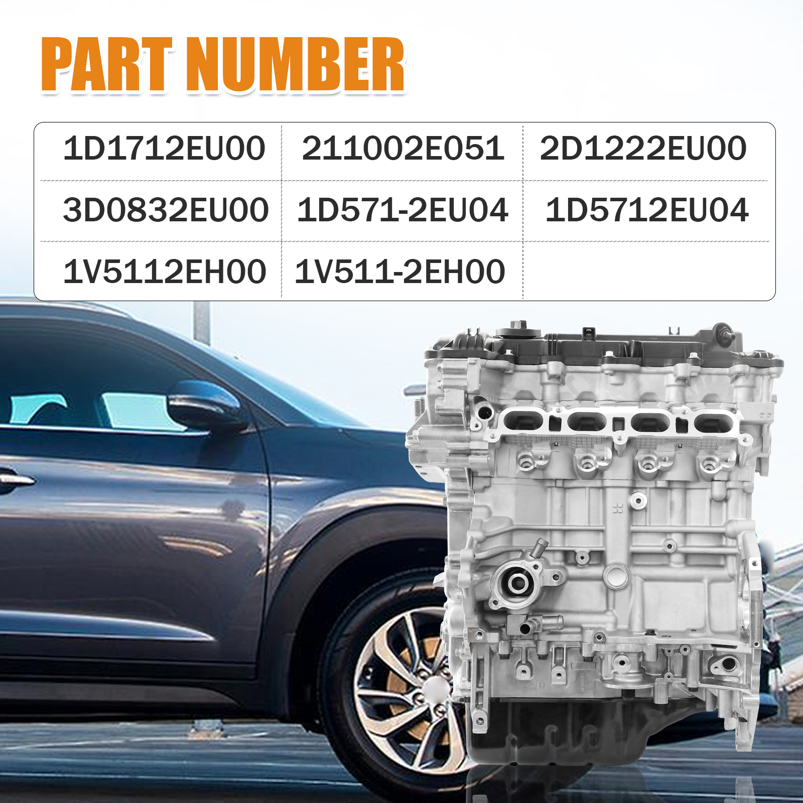G4NC 2.0L Engine Assembly Long Cylinder Block Assembly for Hyundai Elantra i40 Tucson for Kia KX3 Carens Forte Soul 2012-2022
