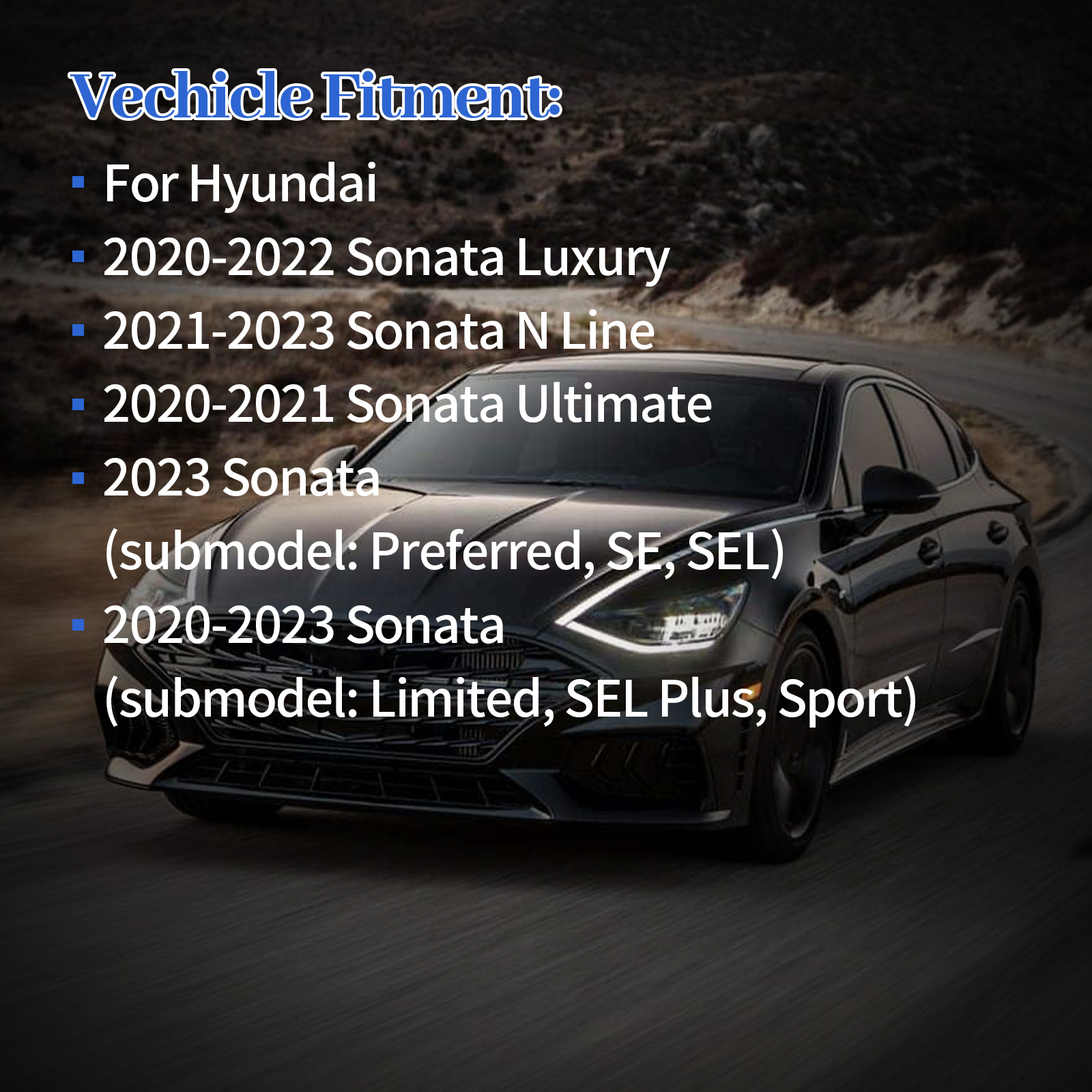 Front Engine Guard Splash Shields Fit for Hyundai Sonata 2020 2021 2022 #29110L0200 HY1228204 17157694