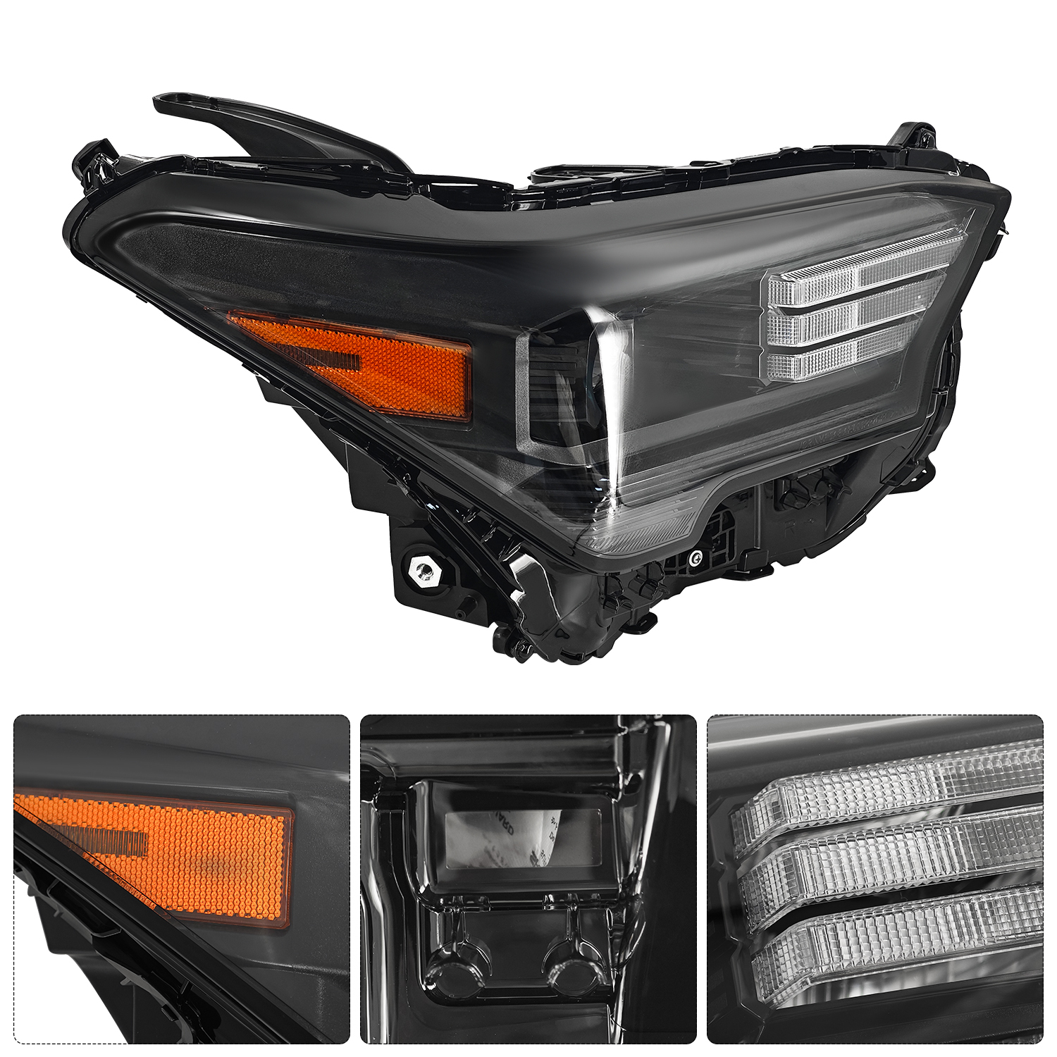 81110-AK010 Right Passenger Side LED Headlight Assembly w/o DRL for 2024-2025 Toyota Tacoma SR/SR5/TRD