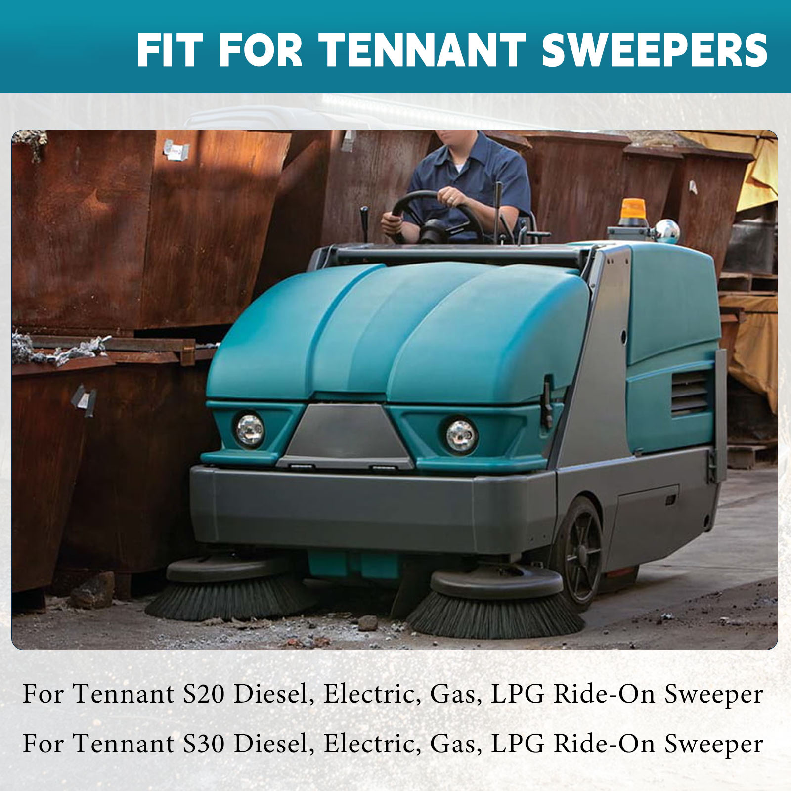 Canister Filter Replacement for Tennant S20/S30 Sweepers – Fits Diesel, Electric, Gas, LPG Models