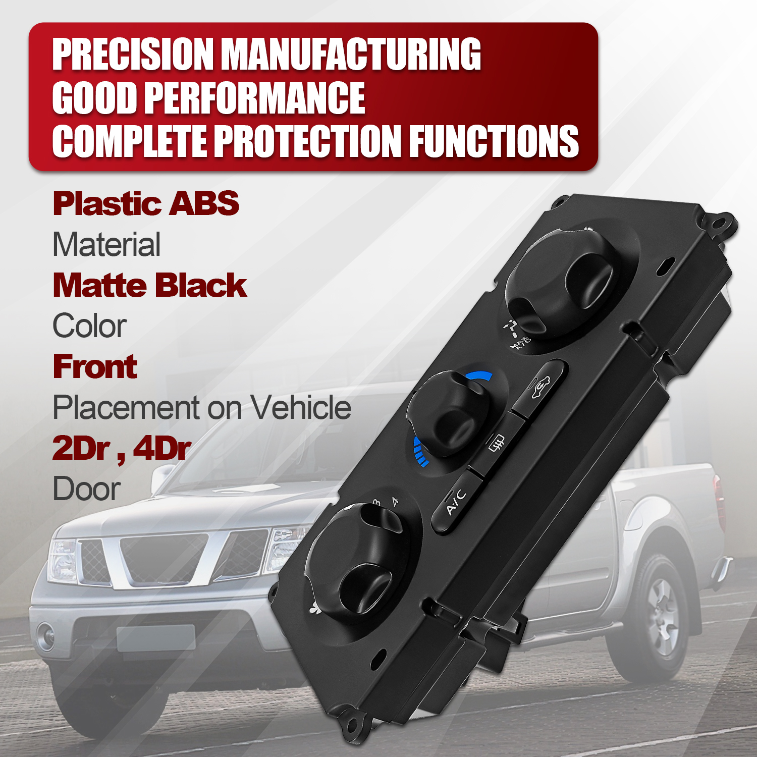 A/C Air Conditioner Switch Fit for Nissan Frontier Navara D40 NP300 2005-2006, 2013-2014 4.0L V6