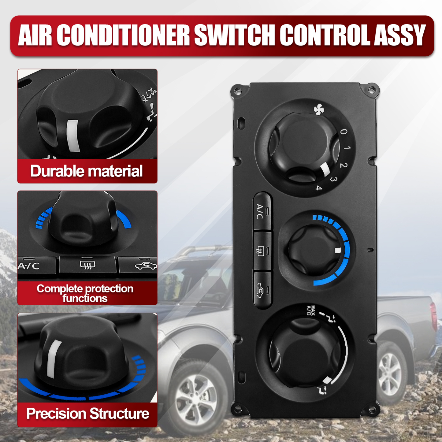 A/C Air Conditioner Switch Fit for Nissan Frontier Navara D40 NP300 2005-2006, 2013-2014 4.0L V6
