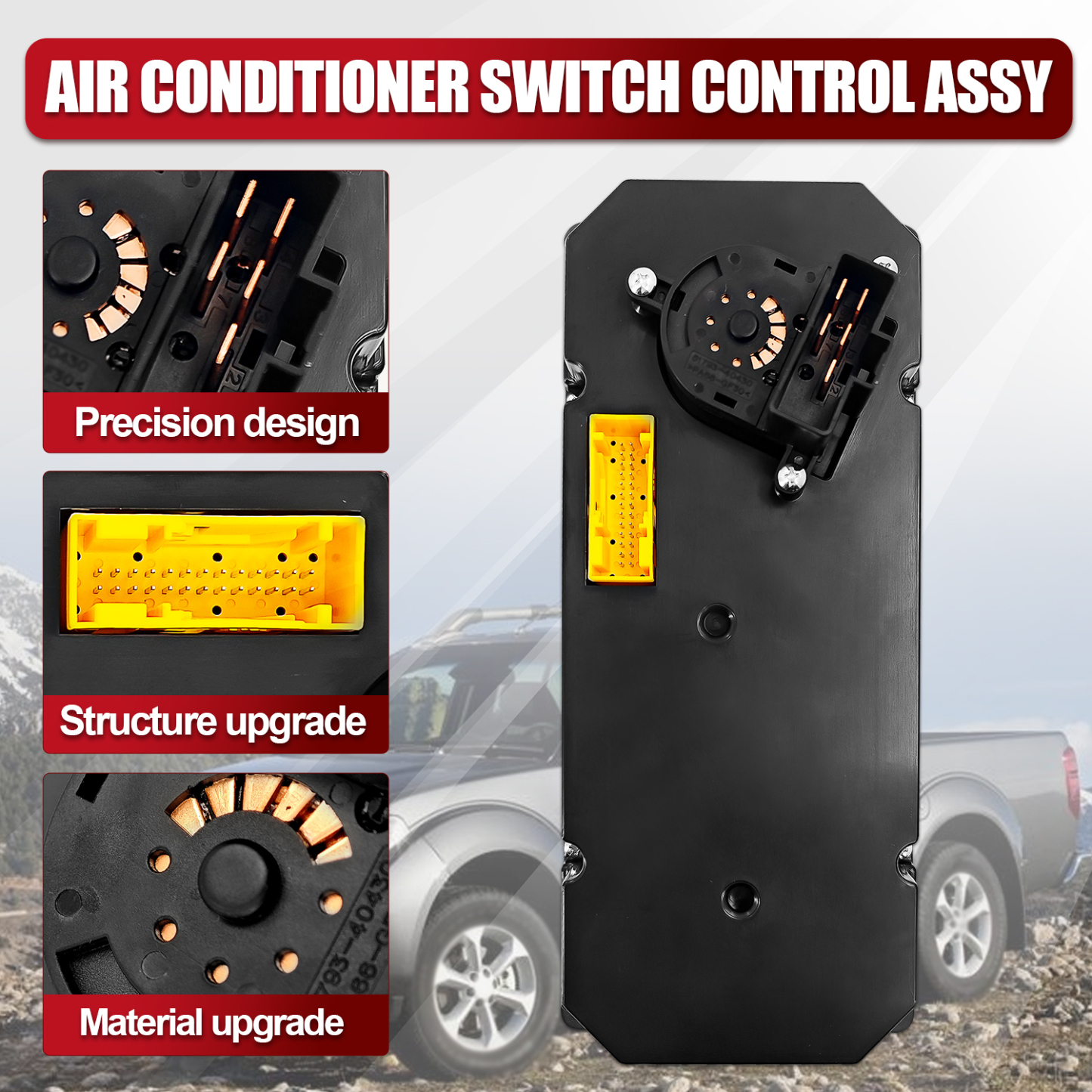 A/C Air Conditioner Switch Fit for Nissan Frontier Navara D40 NP300 2005-2006, 2013-2014 4.0L V6