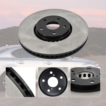 Front Brake Rotor Set with Brake Pad Kit for Lexus RWD F Sport GS350 2013-2020, GS300 2018-2019, RC350 RC300 2015-2024, GS200t RC200t 2016-2017