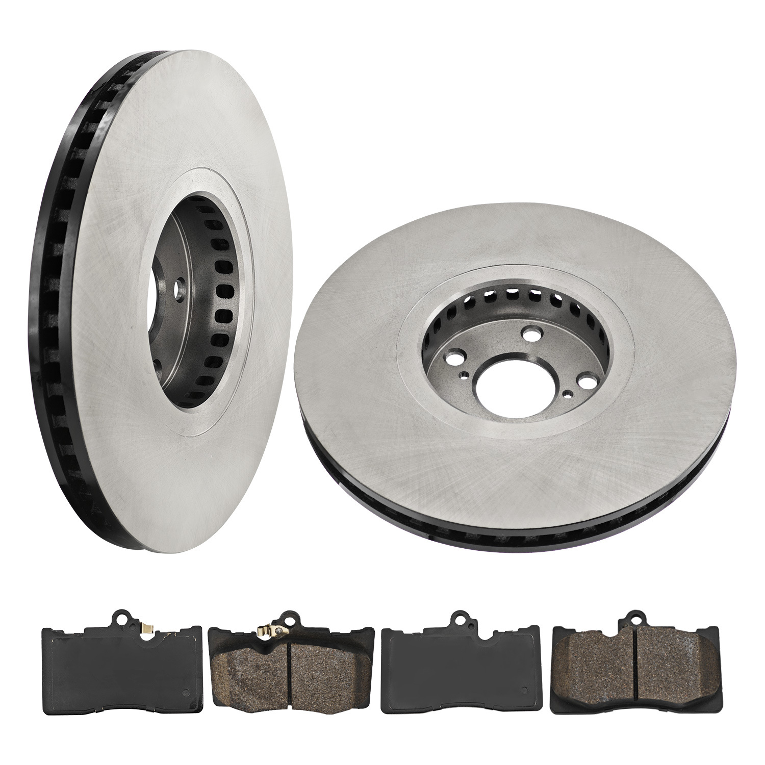 Front Brake Rotor Set with Brake Pad Kit for Lexus RWD F Sport GS350 2013-2020, GS300 2018-2019, RC350 RC300 2015-2024, GS200t RC200t 2016-2017