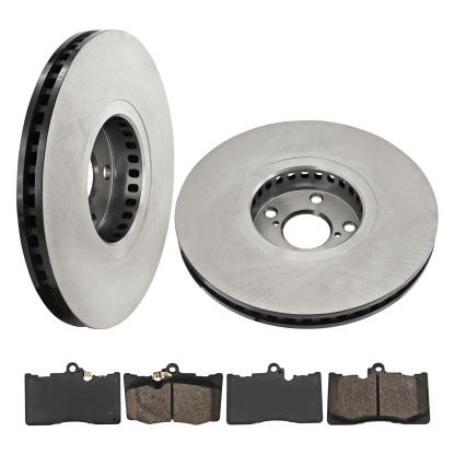 Front Brake Rotor Set with Brake Pad Kit for Lexus RWD F Sport GS350 2013-2020, GS300 2018-2019, RC350 RC300 2015-2024, GS200t RC200t 2016-2017