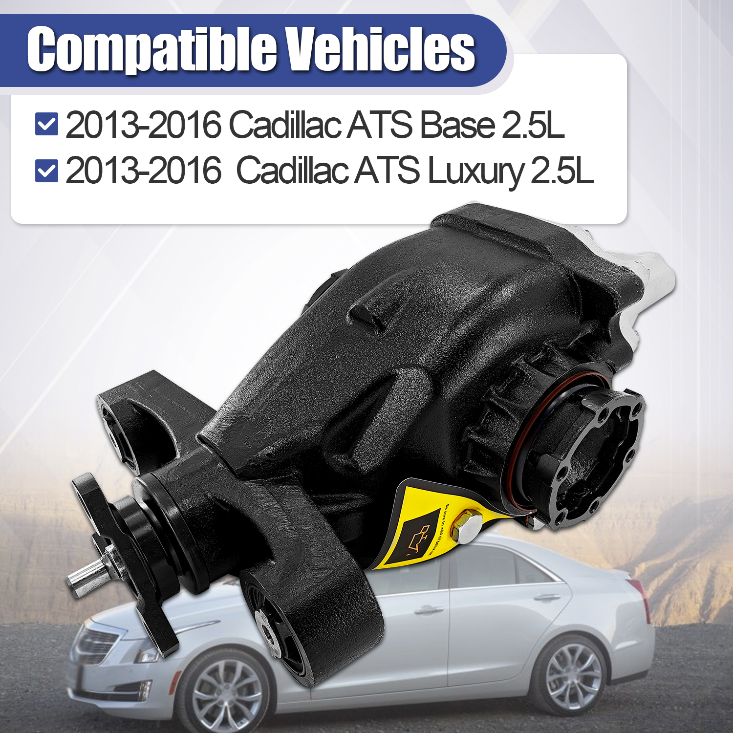 Rear Differential and Housing Assembly 3.45 Ratio for Cadillac ATS 2.5L L4 2013-2016