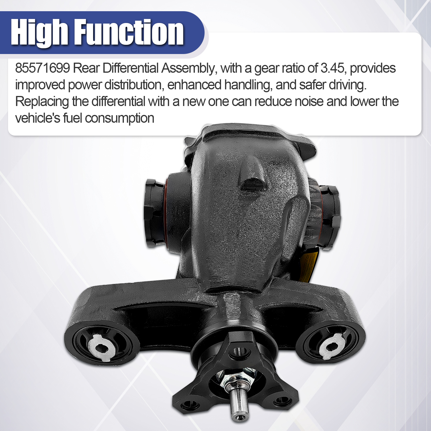 Rear Differential and Housing Assembly 3.45 Ratio for Cadillac ATS 2.5L L4 2013-2016