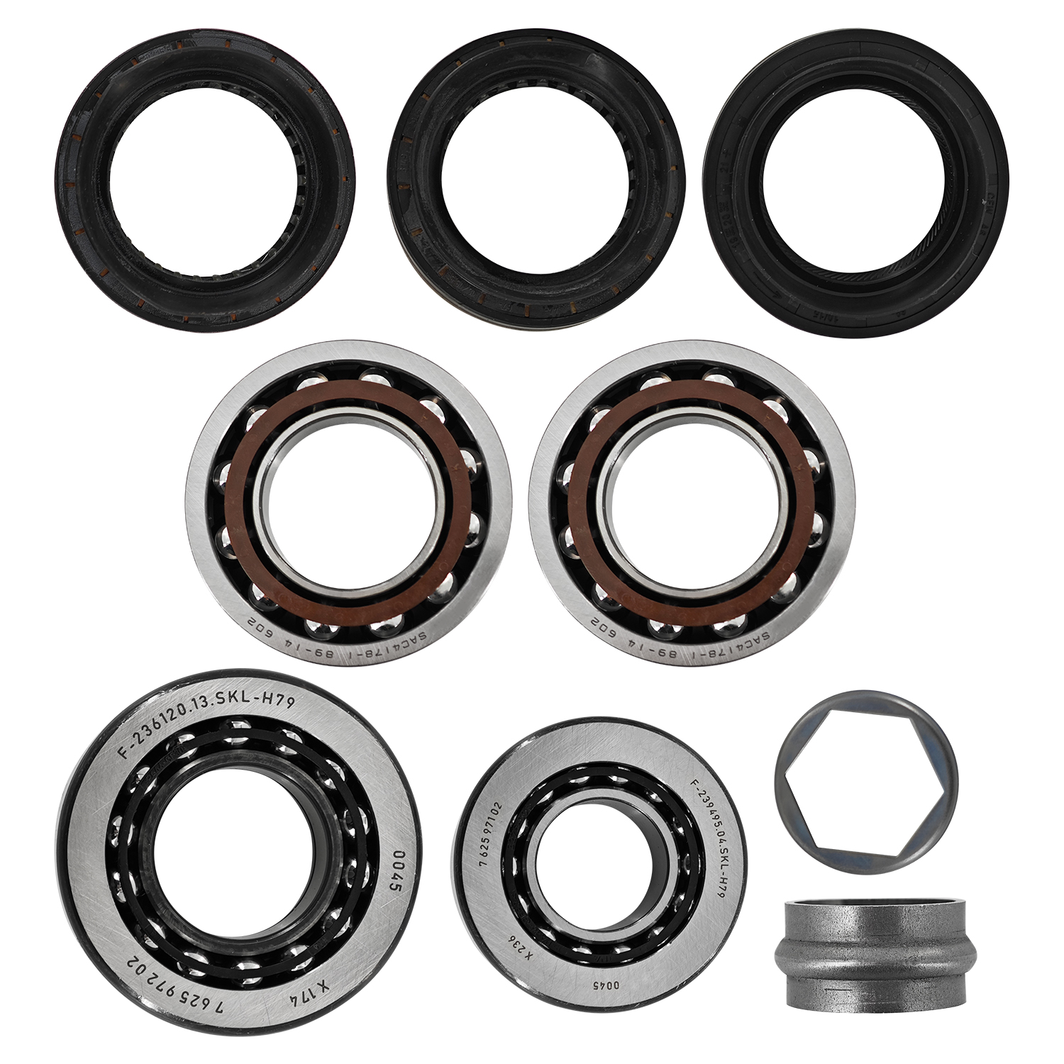 Front Differential Bearings Repair Kit for 2006-2020 BMW xDrive For X1 X3 X4 X5 X6 328i 335i 528i 535i 550i xDrive