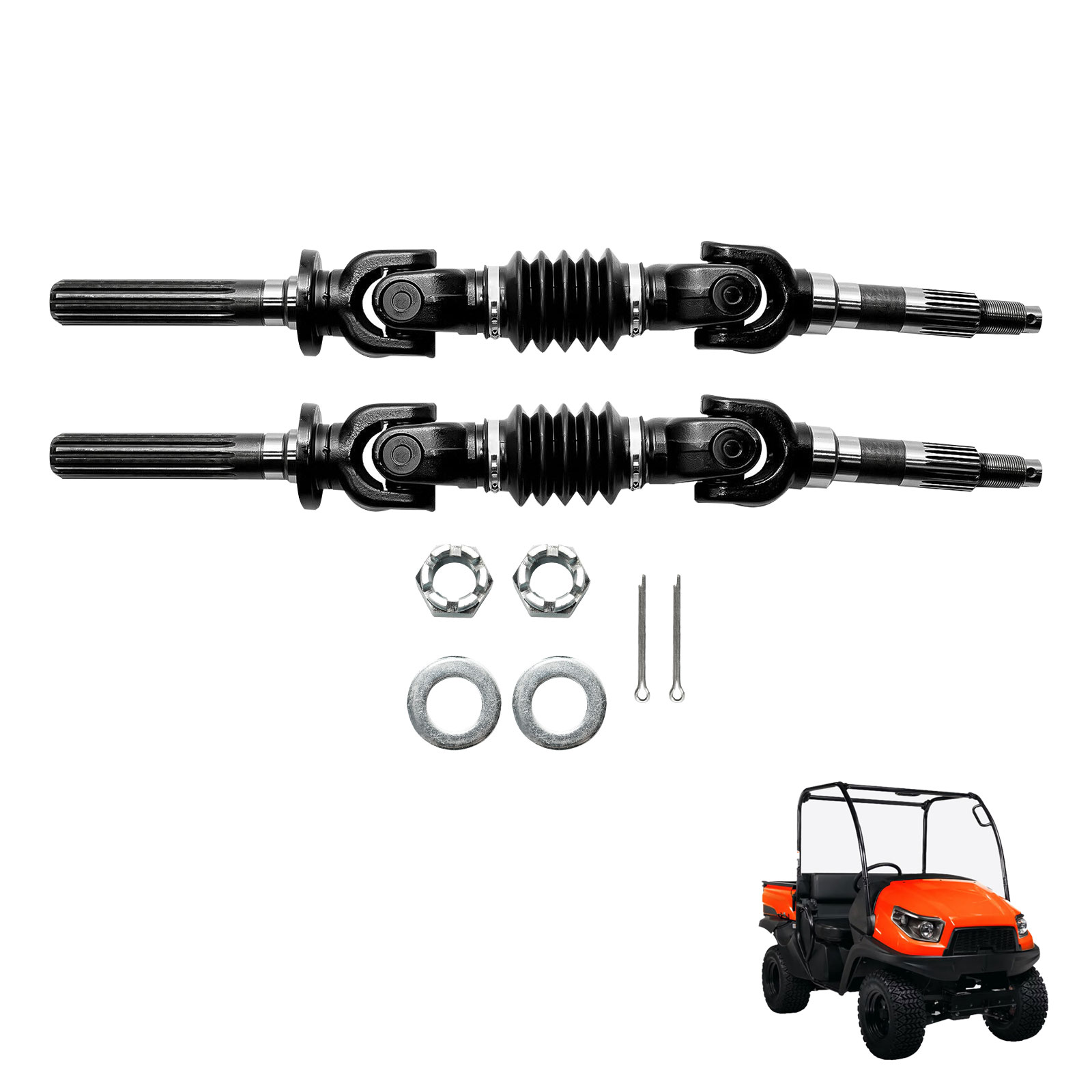 Rear Left & Right CV Axles Set for 2004-2016 Kubota RTV900 RTV1100 RTV1140 CPX