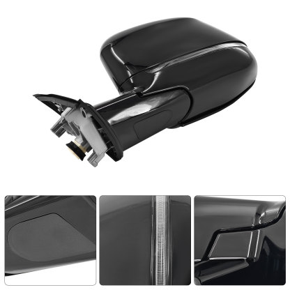 Left Driver SideLeft Black Mirror Fit For BMW X4 2019-2022 Heated Power Adjustable Auto Fold Mirror with Blind Spot Detection, Turn Signal, Memory Function