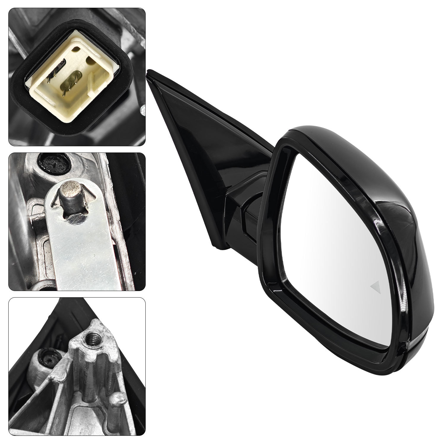 Right Black Mirror Fit For BMW X4 2019-2022 Heated Power Adjustable Auto Fold Mirror with Blind Spot Detection, Turn Signal, Memory Function