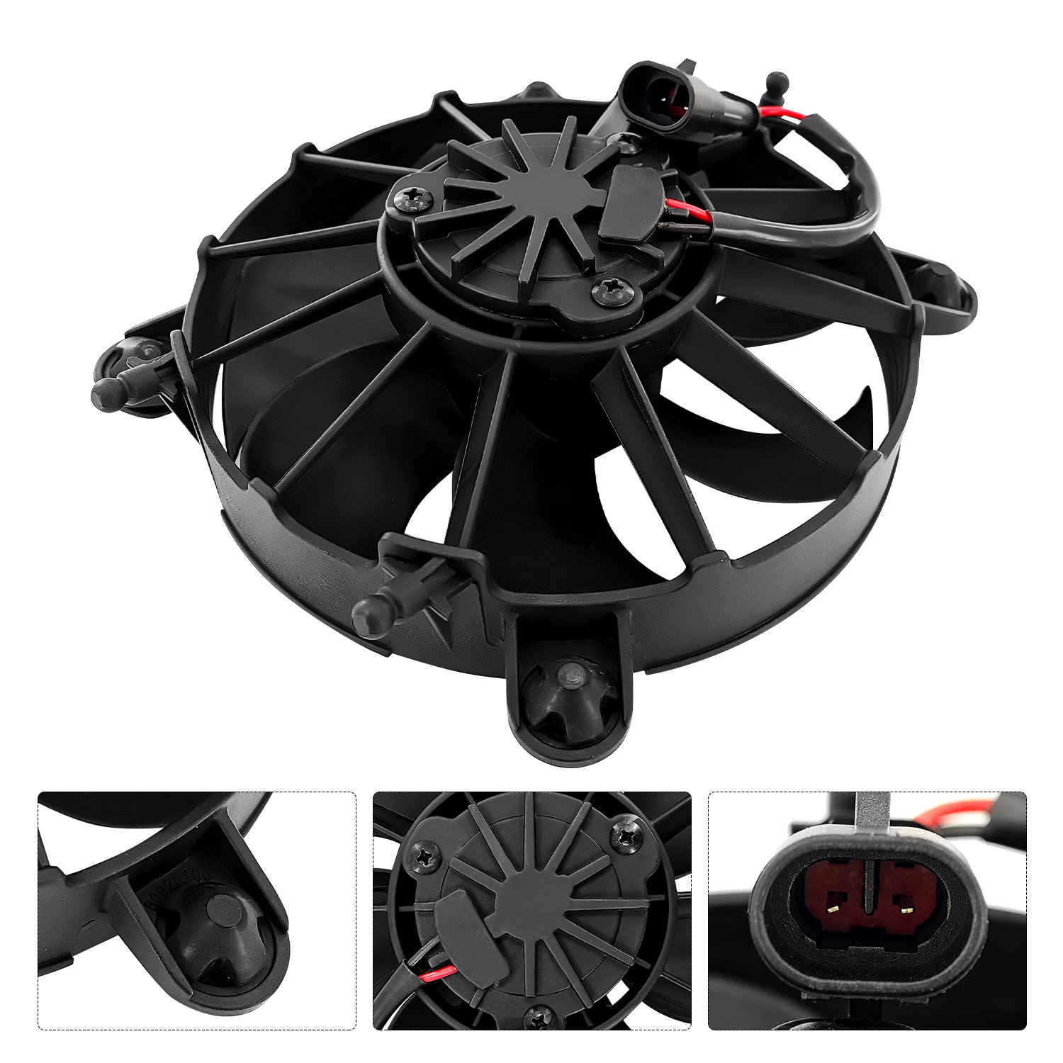 Radiator Cooling Fan Replacement for Porsche 991 Boxster Cayman 2.7L 3.4L 3.8L 4.0L 2012-2019
