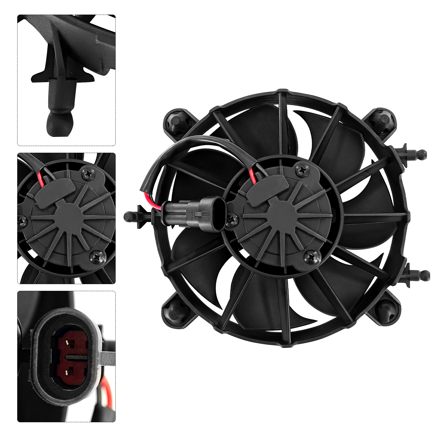 Radiator Cooling Fan Replacement for Porsche 991 Boxster Cayman 2.7L 3.4L 3.8L 4.0L 2012-2019