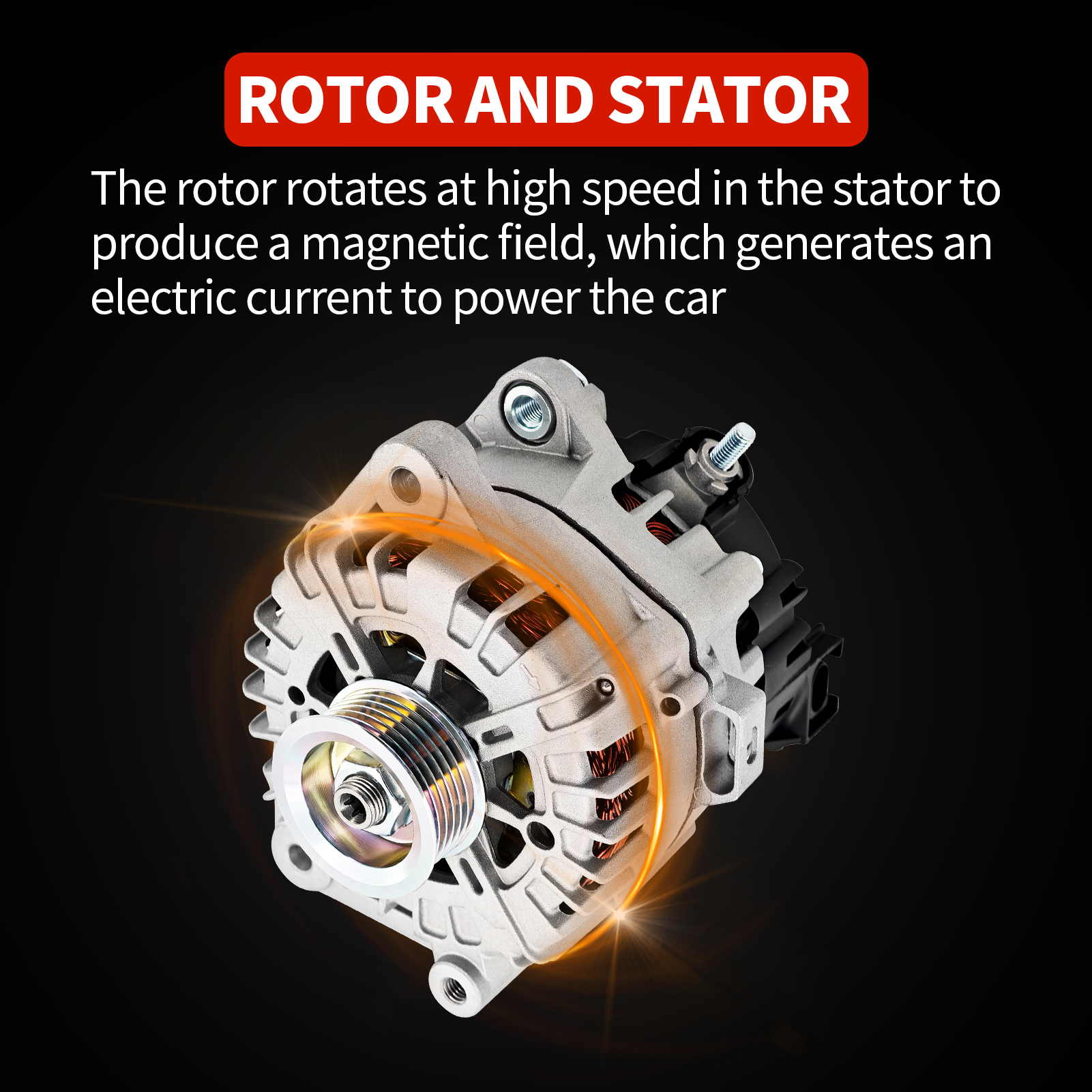 Alternator Fits for Kia Sorento 2019-2020 3.3L #37300-3L050