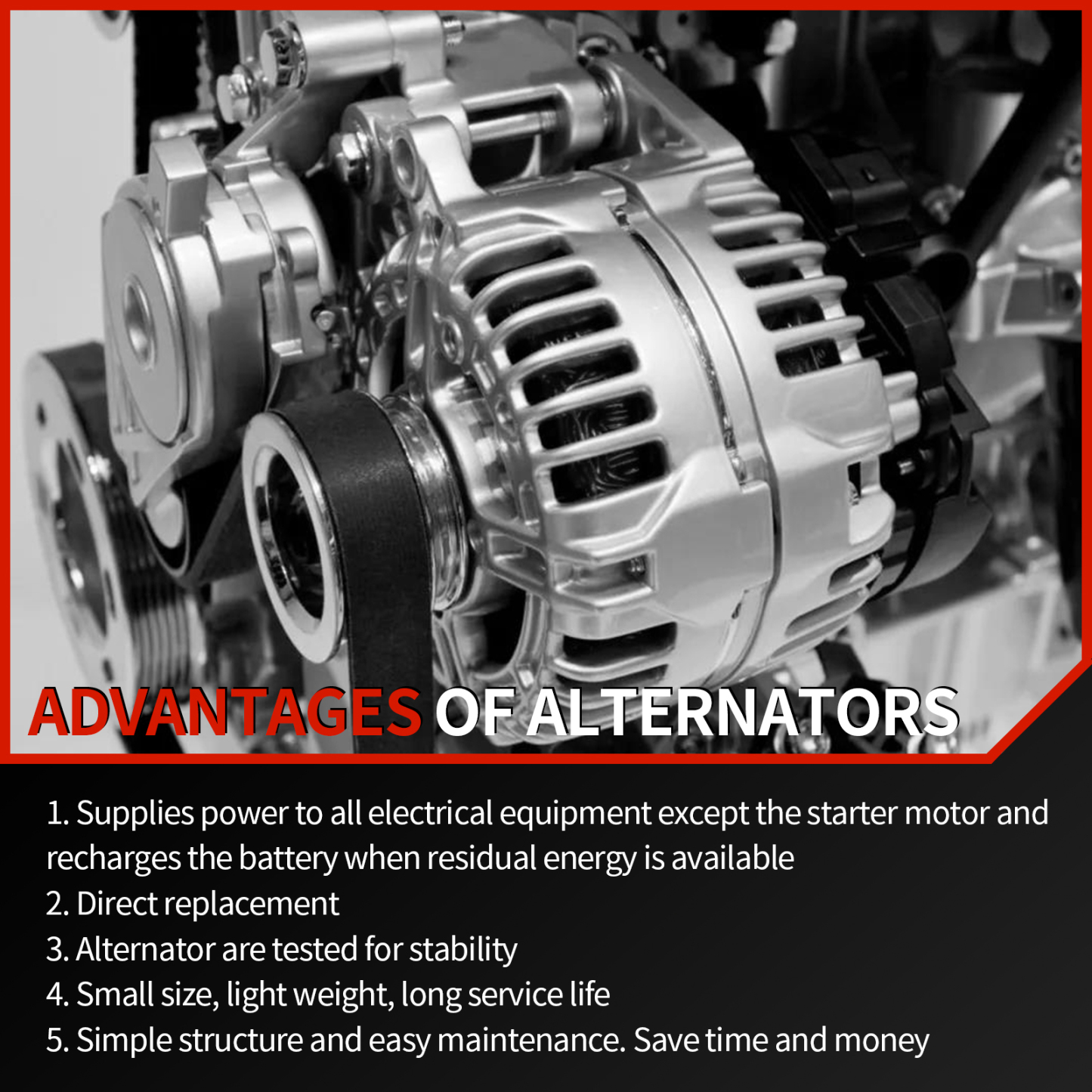 Alternator Fits for Kia Sorento 2019-2020 3.3L #37300-3L050
