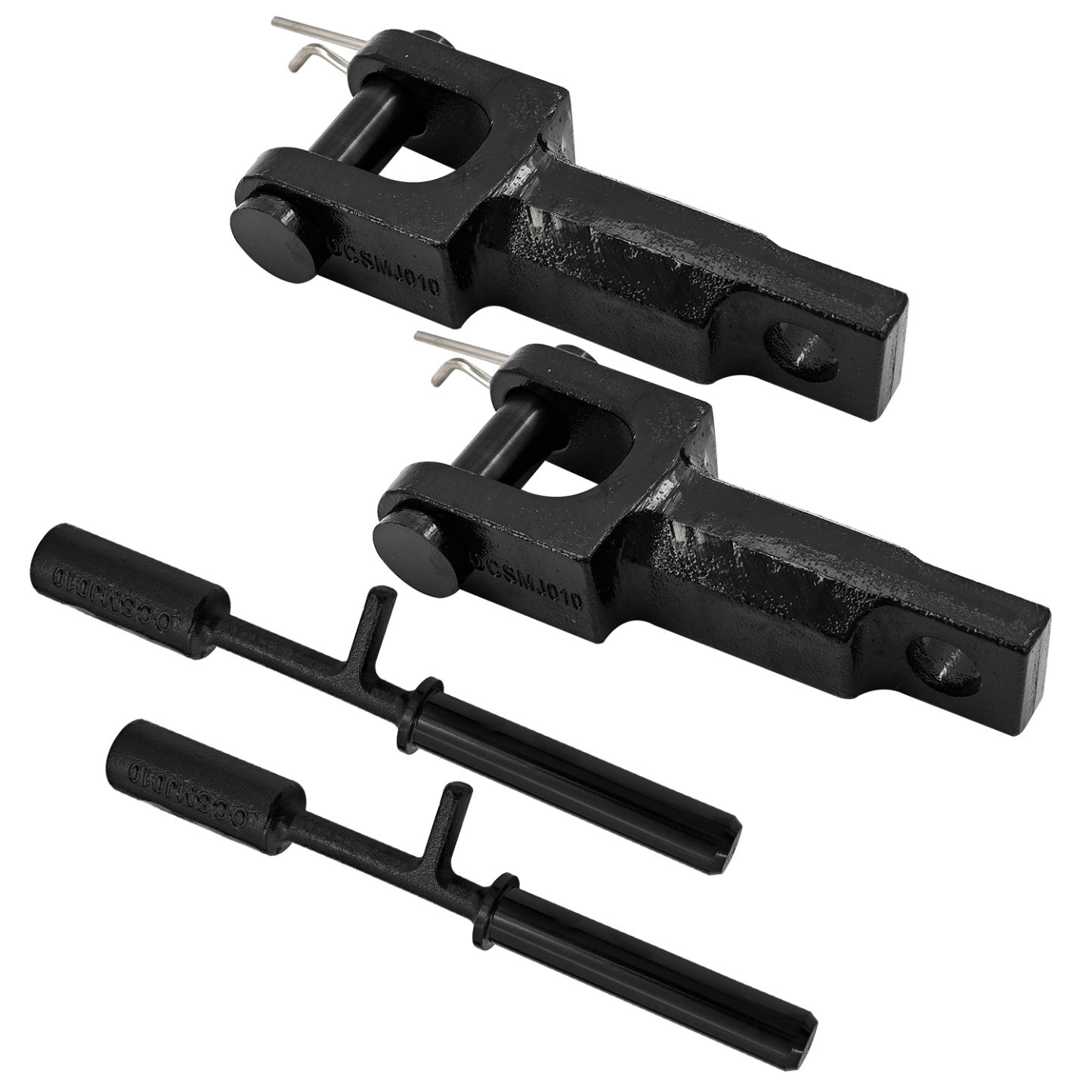 A20-6013 Full Set Rev A Tow Hooks Tow Pin Kit Compatible with Peterbilt for Kenworth with Pins A65-6008 and Tow Pin