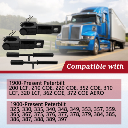 A20-6013 Full Set Rev A Tow Hooks Tow Pin Kit Compatible with Peterbilt for Kenworth with Pins A65-6008 and Tow Pin