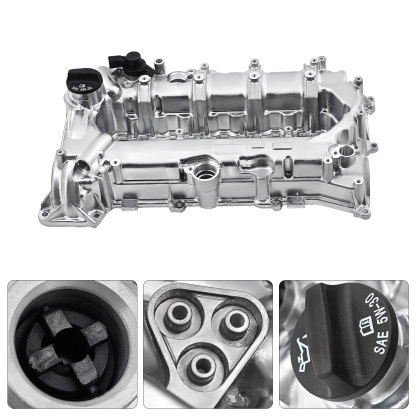Aluminum Engine Valve Cover Kit fit for Chevy Malibu Cruze, Trax, Buick Encore 2016-2022 1.4L 1.5L