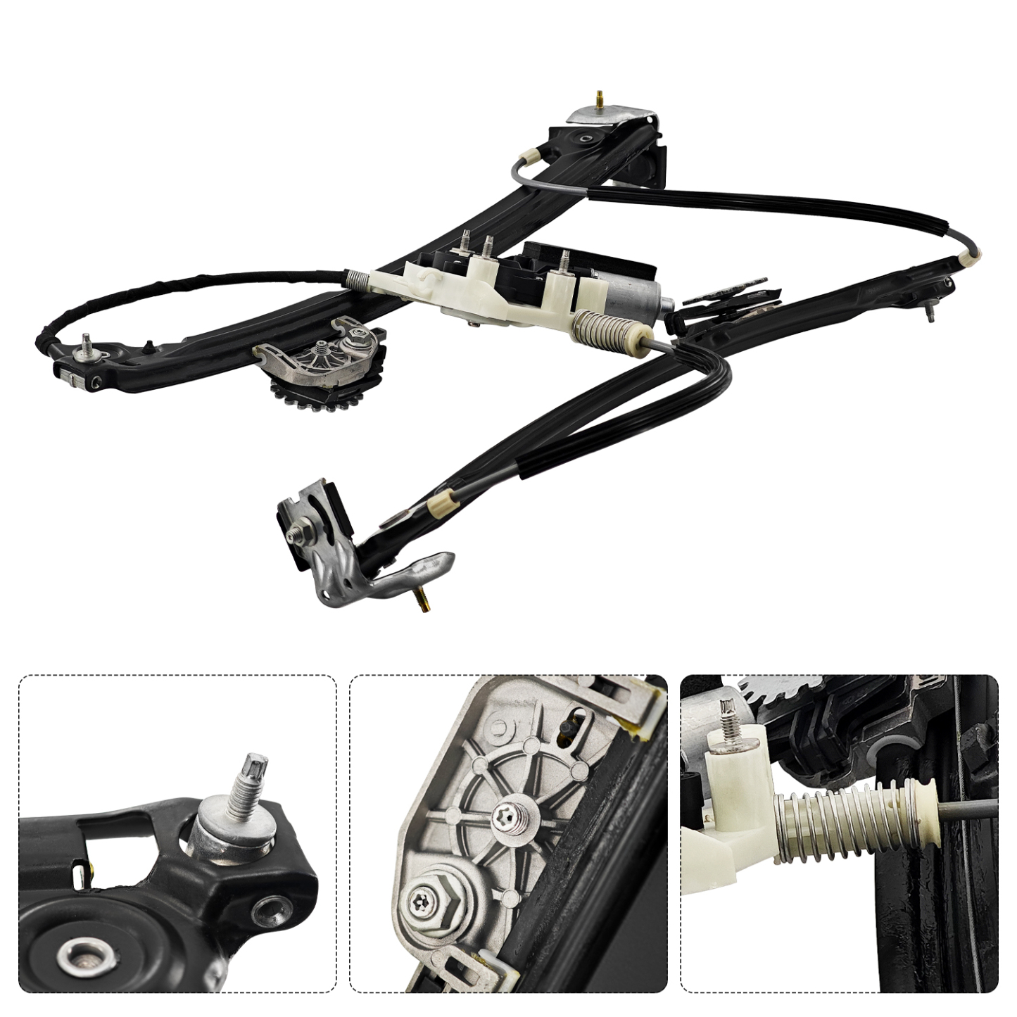  Front Driver Side Window Regulator W/Motor Compatible with Maserati Ghibli Quattroporte M156 2014-2022