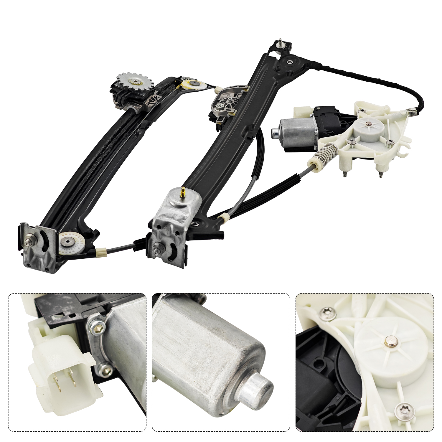  Front Driver Side Window Regulator W/Motor Compatible with Maserati Ghibli Quattroporte M156 2014-2022