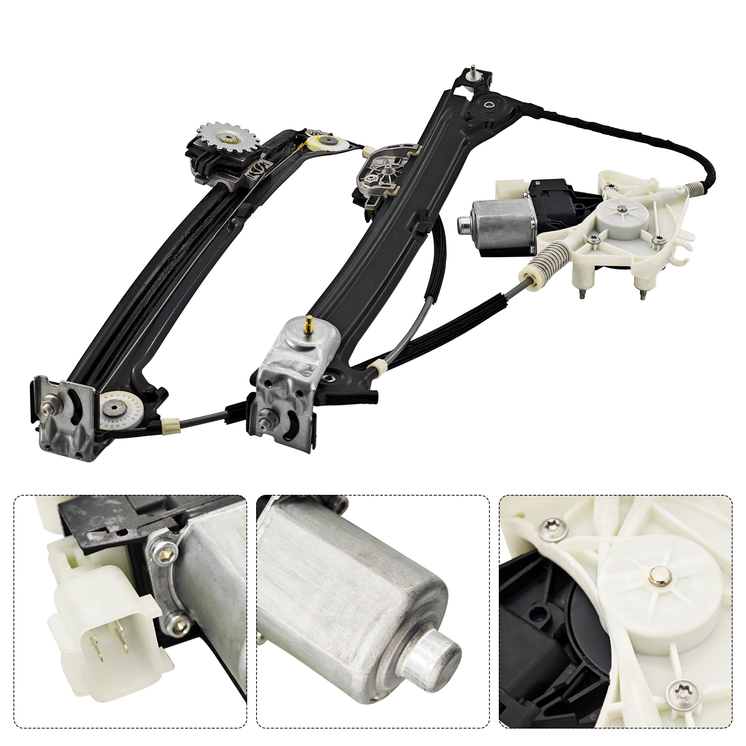  Front Driver Side Window Regulator W/Motor Compatible with Maserati Ghibli Quattroporte M156 2014-2022