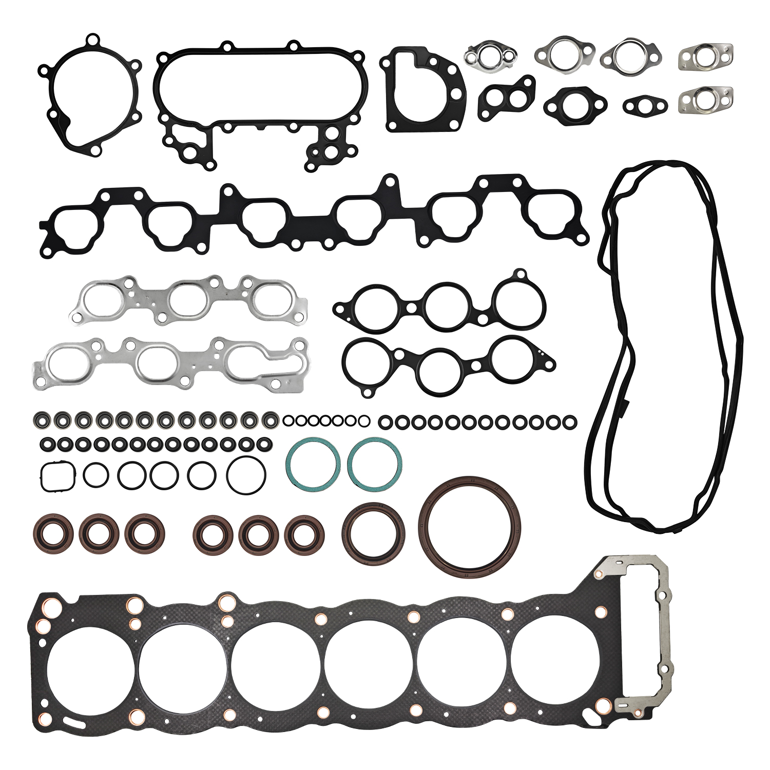 Engine Gasket Kit for Lexus LX450 4.5L 1996-1997 for Toyota Land Cruiser 1993-1997 4.5L L6 24V DOHC 4477cc FJZ80 1FZ
