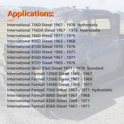 11 Tooth 12V Starter for International Farmall 806D Diesel 1963-1968