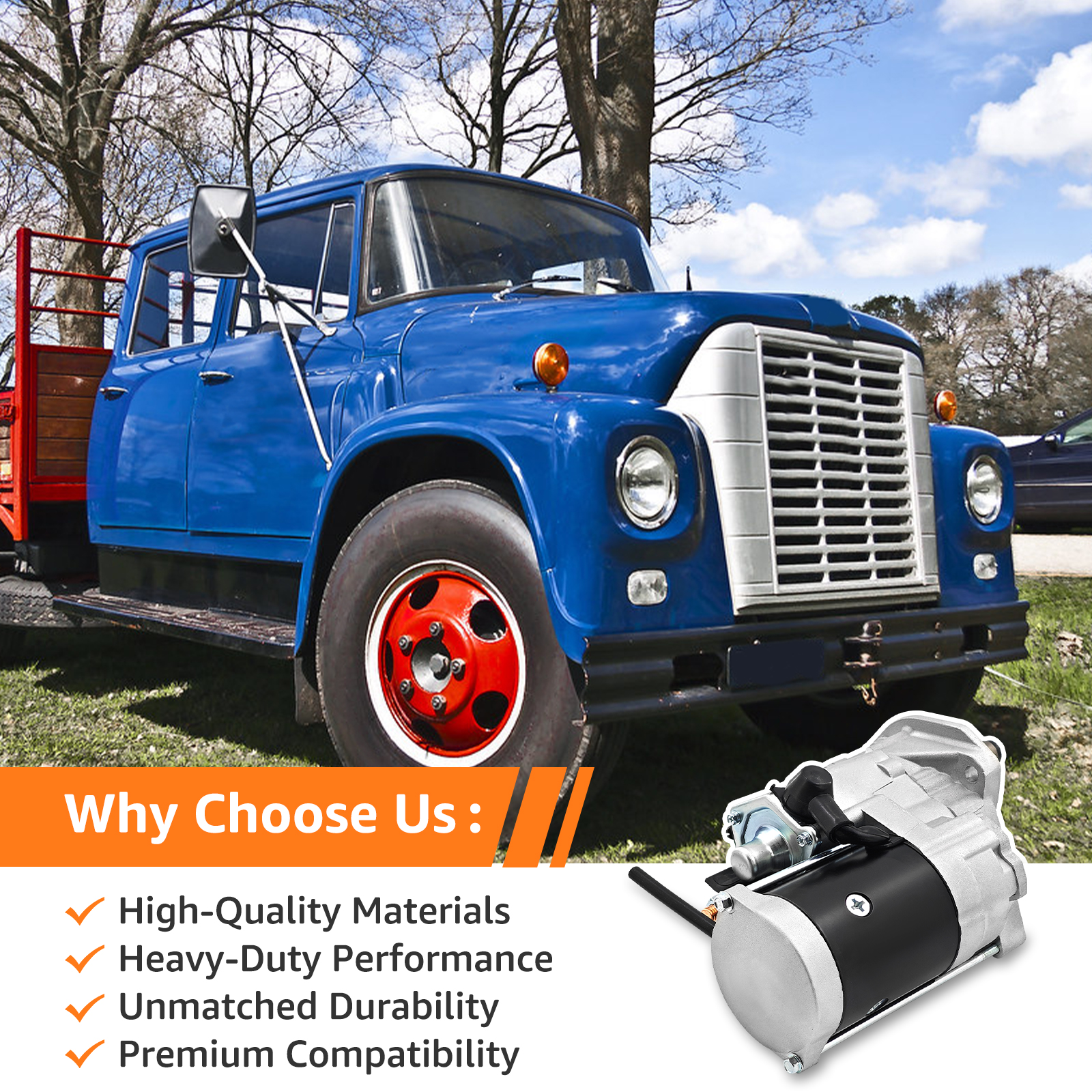 11 Tooth 12V Starter for International Farmall 806D Diesel 1963-1968