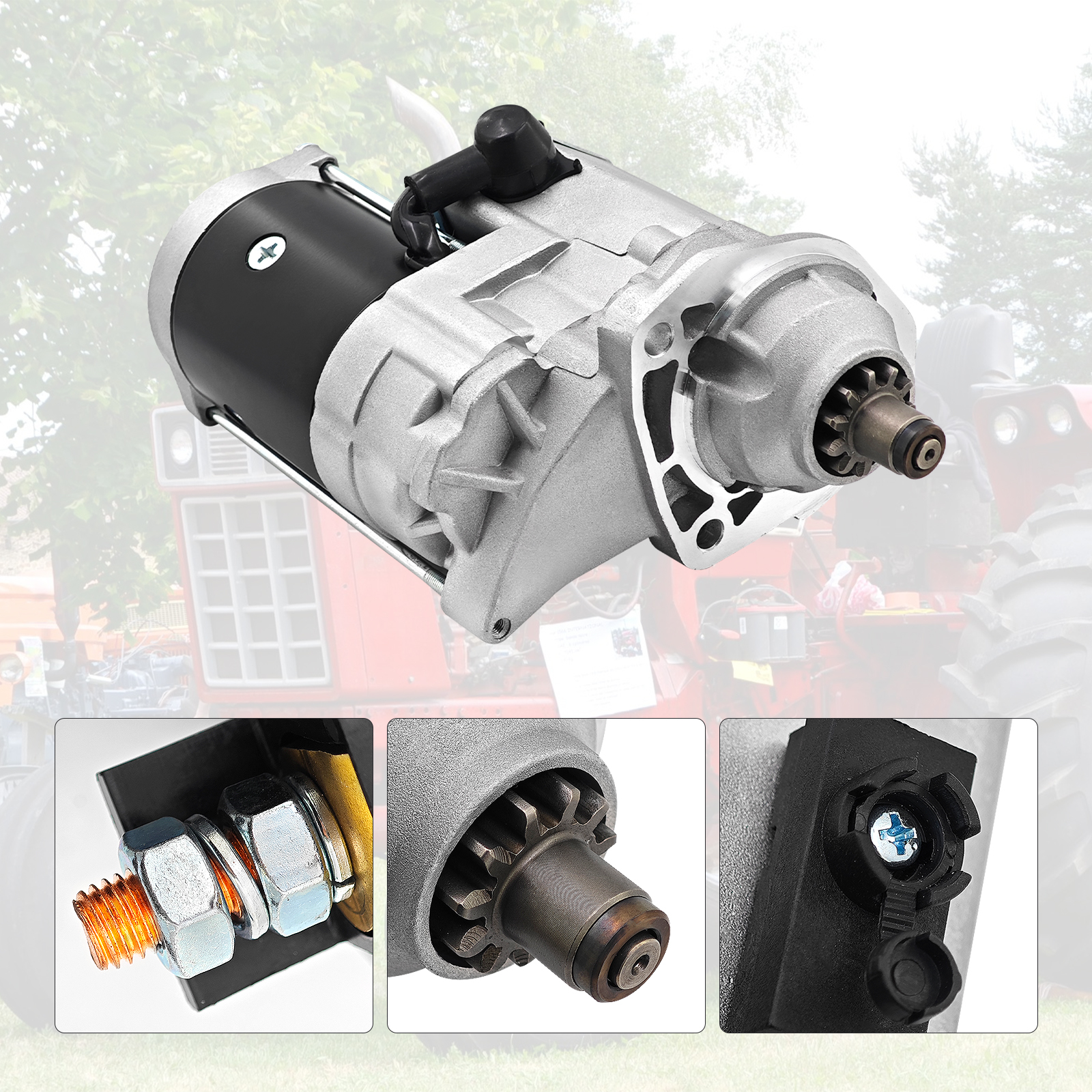 11 Tooth 12V Starter for International Farmall 806D Diesel 1963-1968