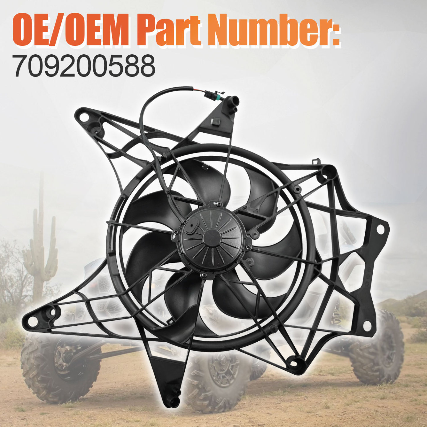 Cooling Radiator Fan Assembly for Can-Am Maverick X3 2017-2025
