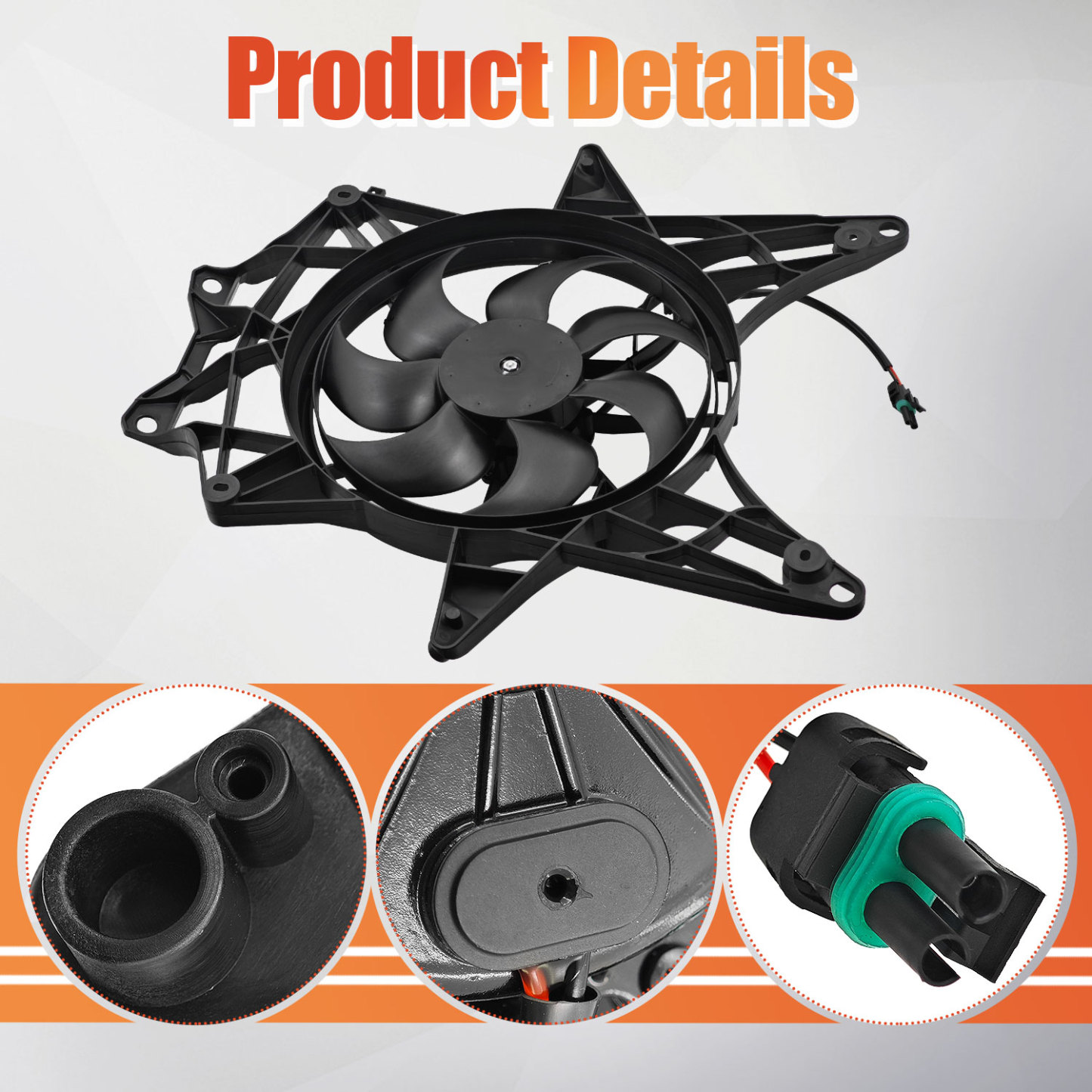 Cooling Radiator Fan Assembly for Can-Am Maverick X3 2017-2025