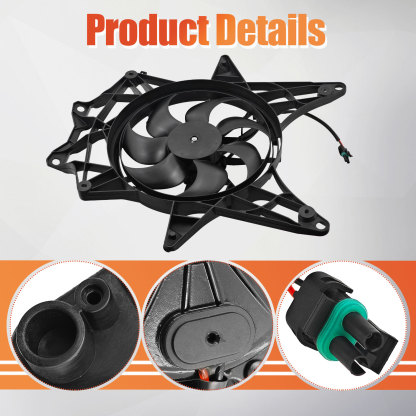Cooling Radiator Fan Assembly for Can-Am Maverick X3 2017-2025