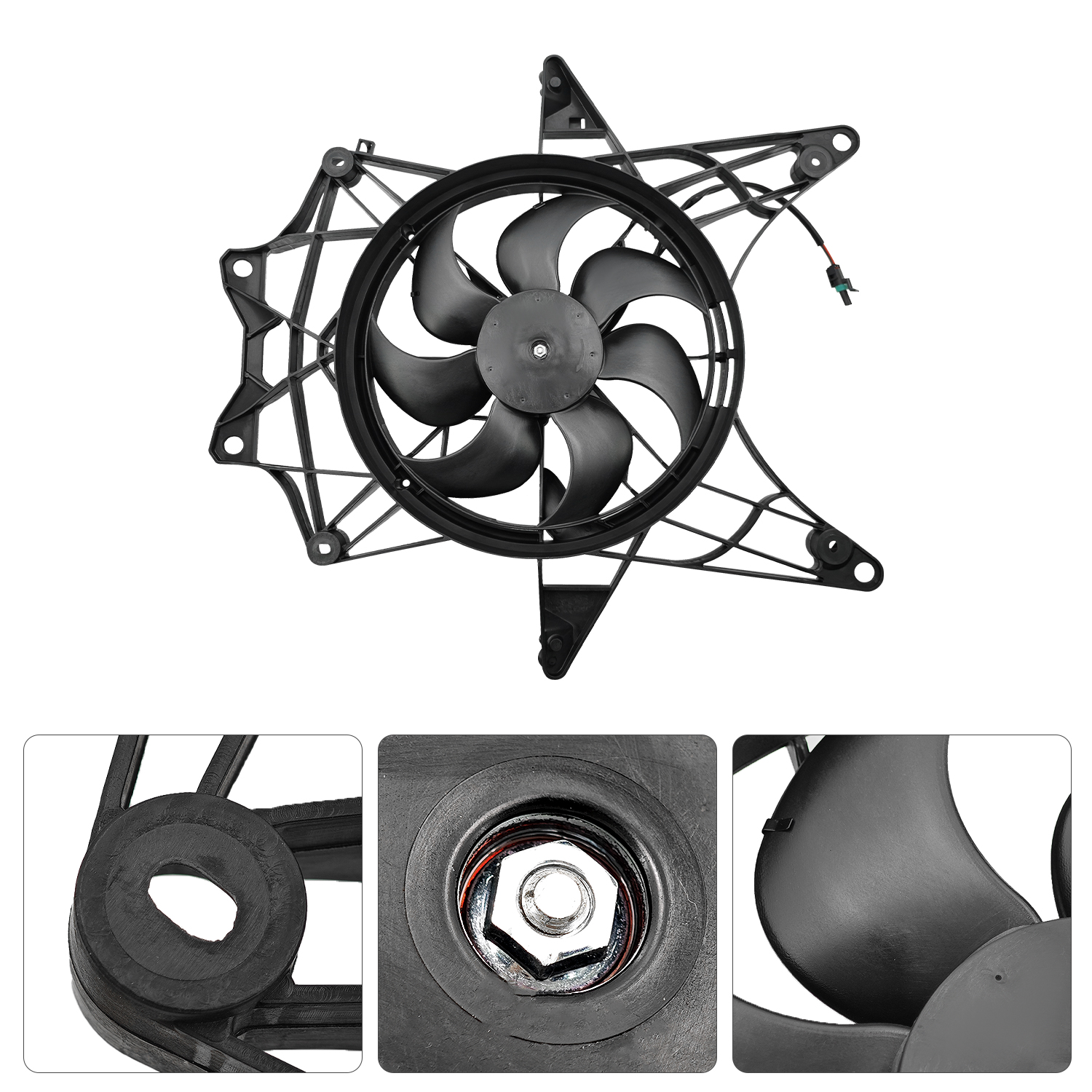 Cooling Radiator Fan Assembly for Can-Am Maverick X3 2017-2025