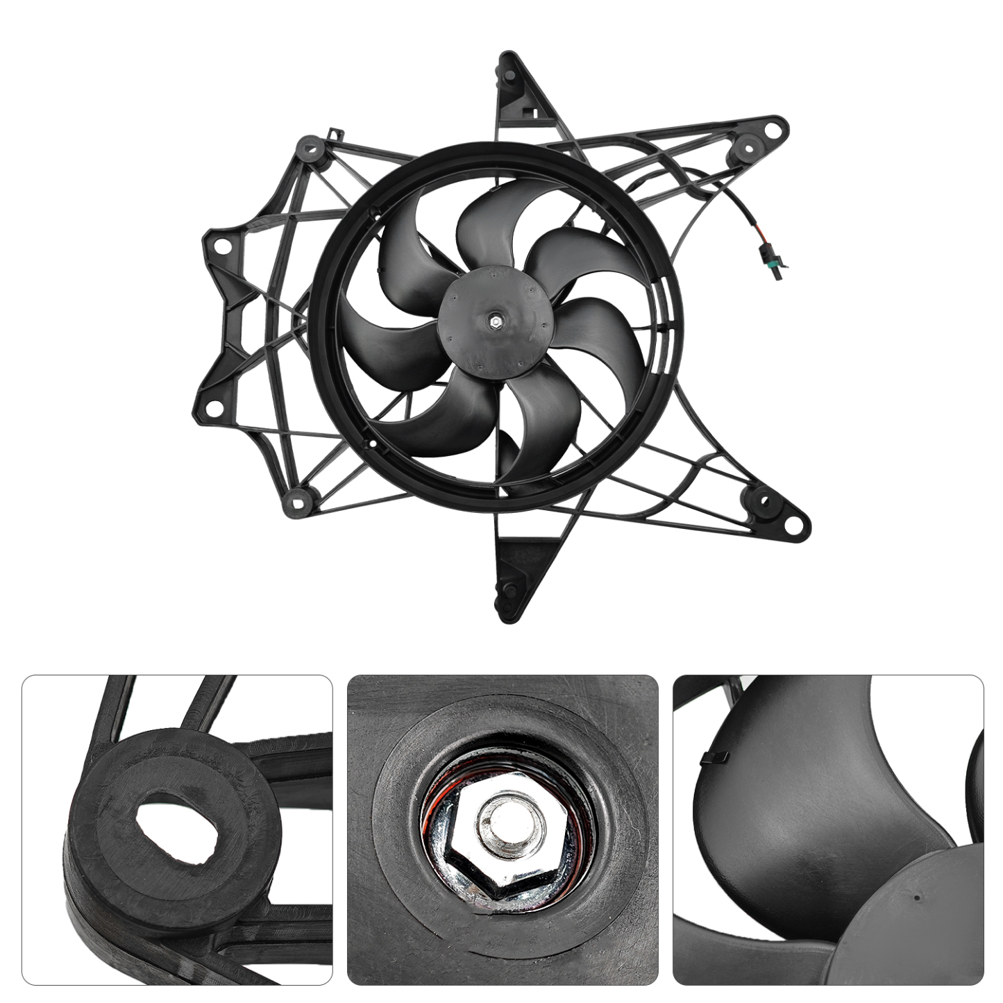 Cooling Radiator Fan Assembly for Can-Am Maverick X3 2017-2025