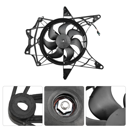 Cooling Radiator Fan Assembly for Can-Am Maverick X3 2017-2025