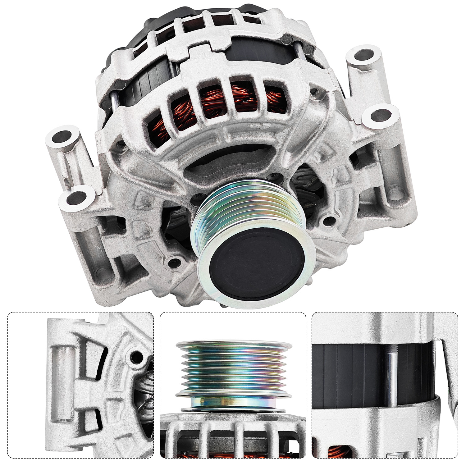 Alternator 12V 140A fit for Volkswagen Jetta 2013-2017, Passat 2014-2017, Beetle 2013-2016 1.8L 2.0L