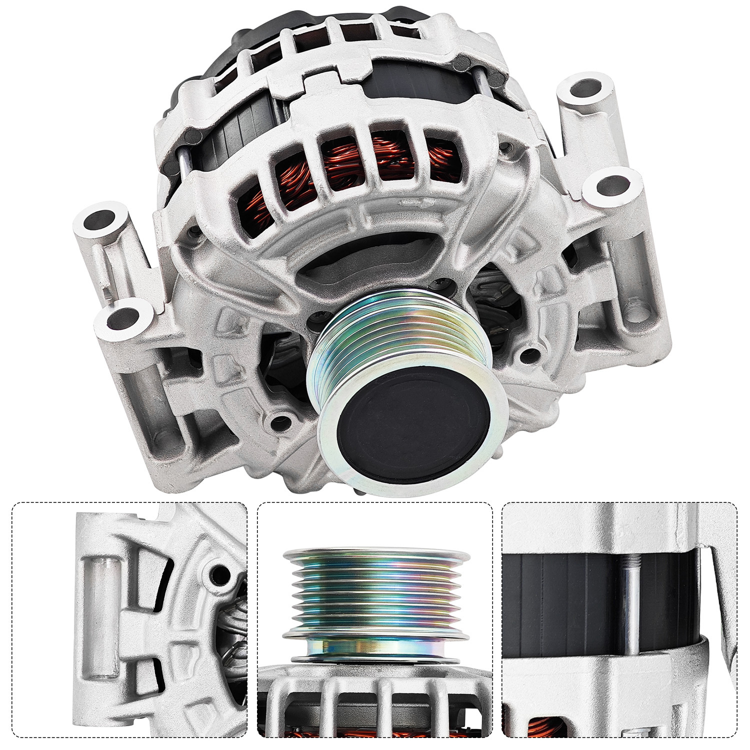 Alternator 12V 140A fit for Volkswagen Jetta 2013-2017, Passat 2014-2017, Beetle 2013-2016 1.8L 2.0L