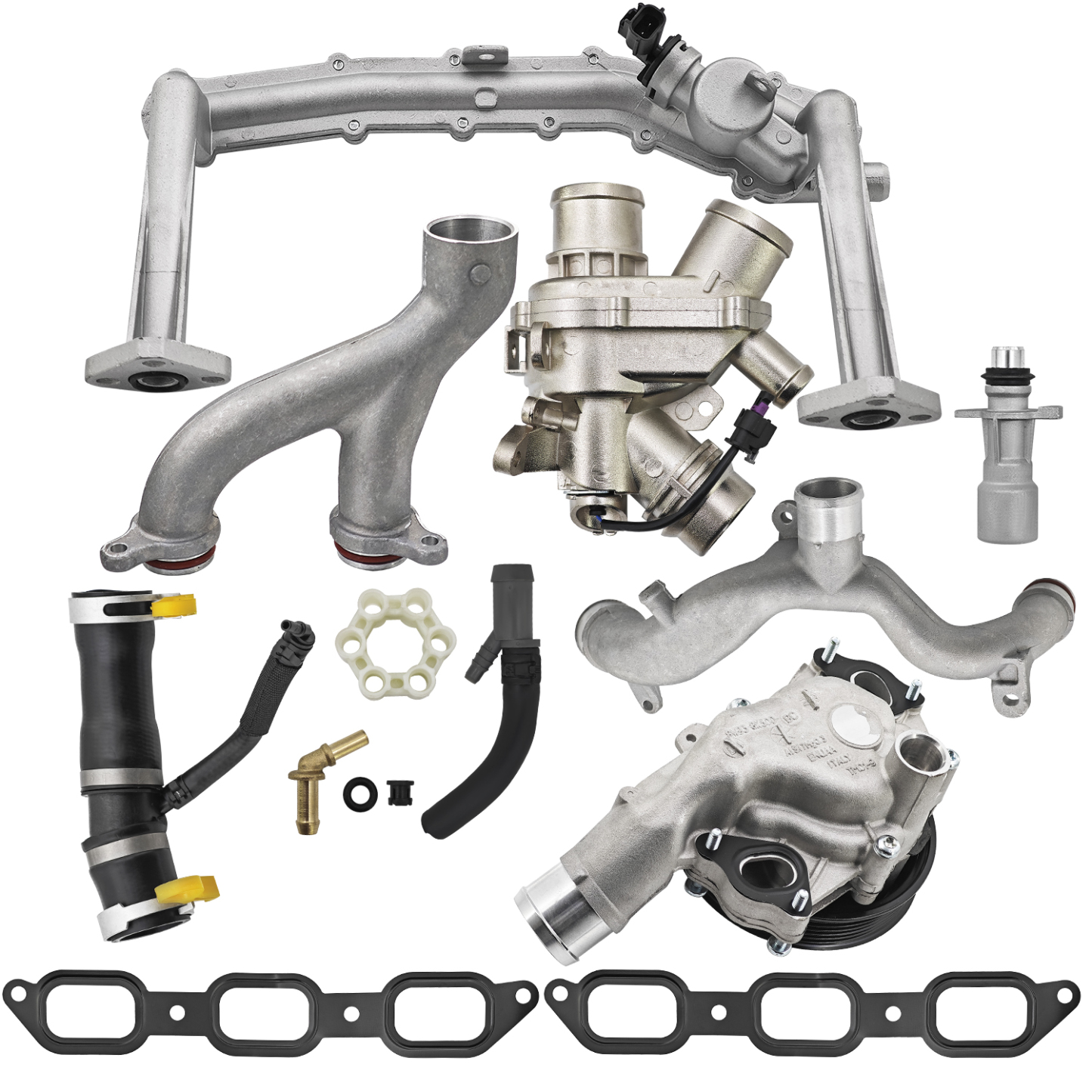 Cooling System Upgrade Kit Fit for Jaguar Land Rover 3.0L V6 2013-2021 Supercharged Engine