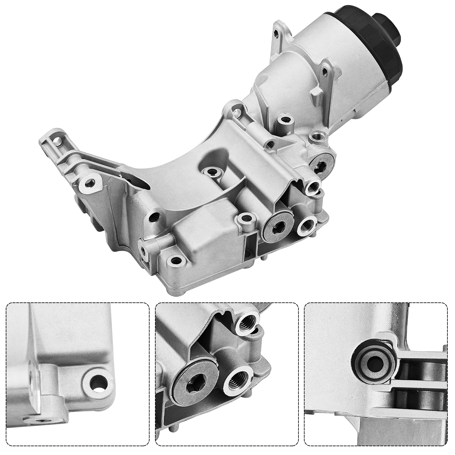 Oil Filter Housing Assembly Compatible with BMW 1999-2006 320i 323Ci 323i 325Ci 325i 325xi 328Ci 328i 330Ci 330i 330xi X5 525i 528i 530i X3 Z3 Z4 2.2L 2.5L 2.8L 3.0L