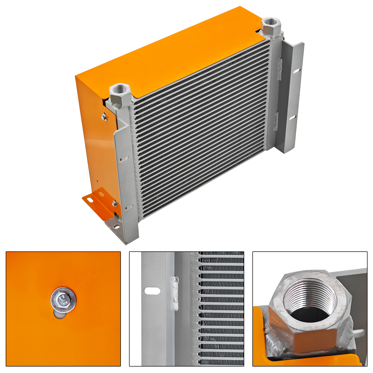 DC12V Hydraulic Oil Cooler 150L/min, 120W Fan | 2MPa Air-Cooled Hydraulic Oil Radiator | Heat Dissipation Cooler